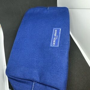 Giorgio Armani Blue Canvas Accessory/Pouch